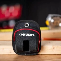 Husky 4.5 In. Clip On Tape Measure Tool Belt Pouch -Husky Tools Shop red black husky tool belts hd54011 th 31 1000