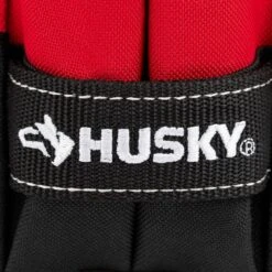 Husky 5 In. 3-Pocket Clip On Tool Belt Pouch -Husky Tools Shop red black husky tool belts hd54183 th fa 1000