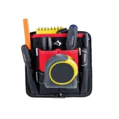 Husky 7 In. 3-Pocket Clip On Tool Belt Pouch -Husky Tools Shop red black husky tool belts hd55200 th 40 1000