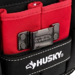 Husky 7 In. 3-Pocket Clip On Tool Belt Pouch -Husky Tools Shop red black husky tool belts hd55200 th 44 1000