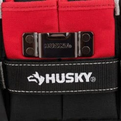 Husky 7 In. 3-Pocket Clip On Tool Belt Pouch -Husky Tools Shop red black husky tool belts hd55200 th 76 1000