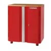 Husky Ready-to-Assemble 23-gauge Steel 2-Door Garage Base Cabinet In Red (28 In. W X 32 In. H X 18 In. D) -Husky Tools Shop red husky free standing cabinets home28xdb22 64 1000