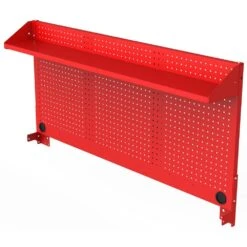 Husky Modular Tool Storage 52 In. W Standard Duty Red Mobile Workbench Cabinet With Pegboard -Husky Tools Shop red husky mobile workbenches h52modsuite2red 1f 1000