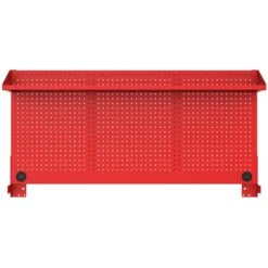 Husky Modular Tool Storage 52 In. W Standard Duty Red Mobile Workbench Cabinet With Pegboard -Husky Tools Shop red husky mobile workbenches h52modsuite2red 44 1000