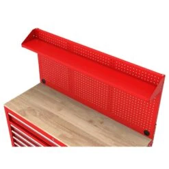 Husky Modular Tool Storage 52 In. W Standard Duty Red Mobile Workbench Cabinet With Pegboard -Husky Tools Shop red husky mobile workbenches h52modsuite2red a0 1000