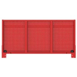 Husky Modular Tool Storage 52 In. W Standard Duty Red Mobile Workbench Cabinet With Pegboard -Husky Tools Shop red husky mobile workbenches h52modsuite2red fa 1000