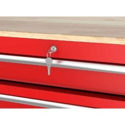 Husky Modular Tool Storage 52 In. W X 20 In. D Standard Duty Red Mobile Workbench Cabinet -Husky Tools Shop red husky mobile workbenches h52mwc10modred fa 1000