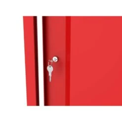 Husky Modular 20 In. W X 20 In. D Standard Duty 3-Shelf Red Rolling Side Tool Chest -Husky Tools Shop red husky side tool cabinets lockers h20lockmodred 76 1000