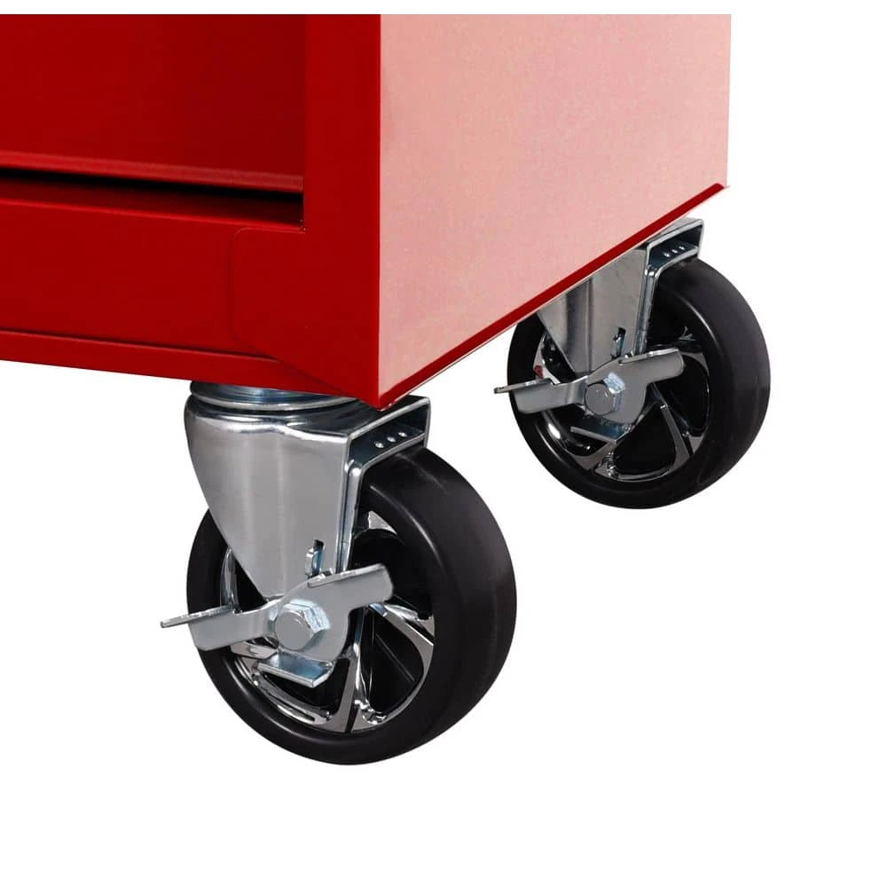 Husky Standard-Duty 27 In. W X 18 In. D 5-Drawer Red Rolling Tool Cabinet 12 Husky Standard-Duty 27 In. W X 18 In. D 5-Drawer Red Rolling Tool Cabinet - Image 10