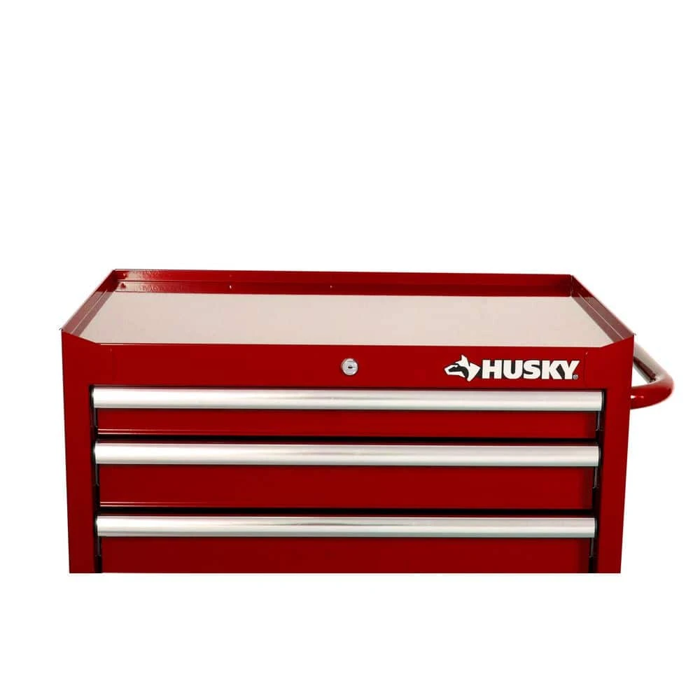 Husky Standard-Duty 27 In. W X 18 In. D 5-Drawer Red Rolling Tool Cabinet 7 Husky Standard-Duty 27 In. W X 18 In. D 5-Drawer Red Rolling Tool Cabinet - Image 5