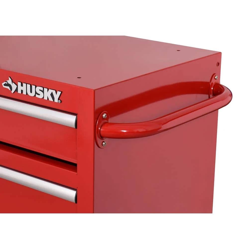 Husky Standard Duty 42 In. 8-Drawer Red Rolling Tool Cabinet 8 Husky Standard Duty 42 In. 8-Drawer Red Rolling Tool Cabinet - Image 6