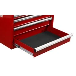 Husky Tool Storage 27 In. W X 18 In. D Standard Duty Red Rolling Tool Chest Combo -Husky Tools Shop red husky tool chest combos h27ch5tr5red 1f 1000