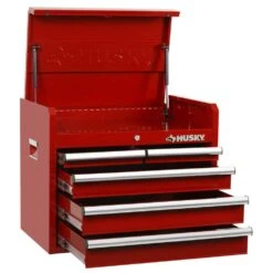 Husky 26 In. W X 16 In. D 5-Drawer Red Top Tool Chest -Husky Tools Shop red husky top tool chests h26ch5red 40 1000