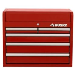Husky 26 In. W X 16 In. D 5-Drawer Red Top Tool Chest -Husky Tools Shop red husky top tool chests h26ch5red 66 1000