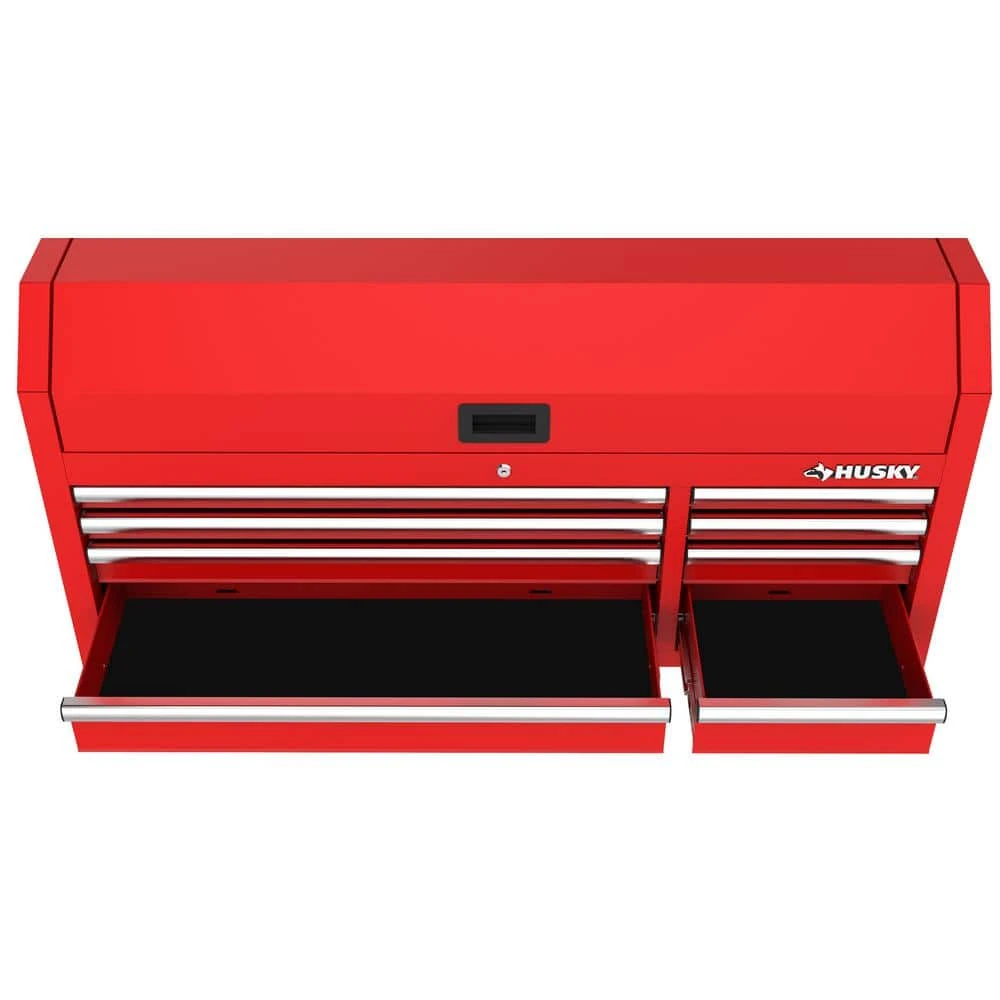 Husky Modular Tool Storage 52 In. W X 16 In. D Standard Duty Red Top Tool Chest 13 Husky Modular Tool Storage 52 In. W X 16 In. D Standard Duty Red Top Tool Chest - Image 11