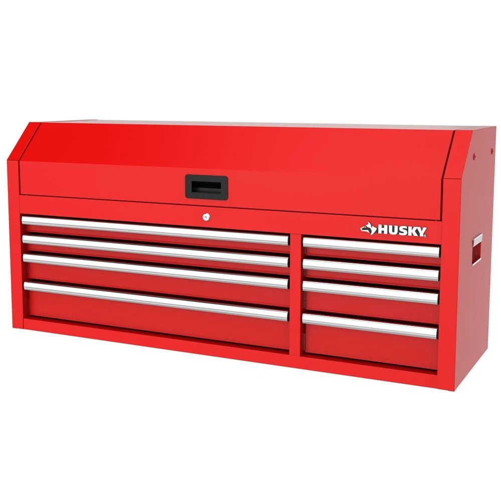 Husky Modular Tool Storage 52 In. W X 16 In. D Standard Duty Red Top Tool Chest 11 Husky Modular Tool Storage 52 In. W X 16 In. D Standard Duty Red Top Tool Chest - Image 9