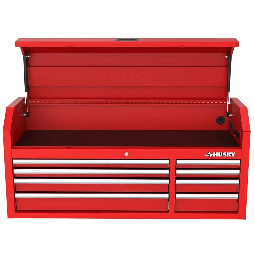 Husky Modular Tool Storage 52 In. W X 16 In. D Standard Duty Red Top Tool Chest 9 Husky Modular Tool Storage 52 In. W X 16 In. D Standard Duty Red Top Tool Chest - Image 7