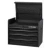 Husky 26 In. W X 16 In. D Standard Duty 5-Drawer Top Tool Chest In Textured Black -Husky Tools Shop rust resistant textured black powder coat paint finish husky top tool chests h26ch5tb 64 1000
