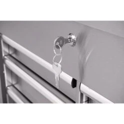 Husky 33 In. 4-Drawer Stainless Steel Mechanics Cart -Husky Tools Shop stainless steel tool carts houc3304jx1 d4 1000