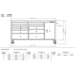 Husky 72 In. W X 18 In. D Heavy Duty 8-Drawer 1-Door Mobile Workbench Tool Chest With Solid Wood Top In Stainless Steel -Husky Tools Shop stainless steel with silver trim husky mobile workbenches hyls 7208 40 1000
