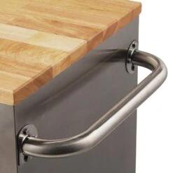 Husky 72 In. W X 18 In. D Heavy Duty 8-Drawer 1-Door Mobile Workbench Tool Chest With Solid Wood Top In Stainless Steel -Husky Tools Shop stainless steel with silver trim husky mobile workbenches hyls 7208 66 1000