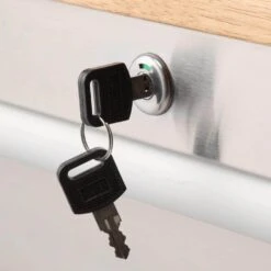 Husky 72 In. W X 18 In. D Heavy Duty 8-Drawer 1-Door Mobile Workbench Tool Chest With Solid Wood Top In Stainless Steel -Husky Tools Shop stainless steel with silver trim husky mobile workbenches hyls 7208 c3 1000