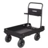 Husky 38 In. W All-Terrain Folding Tool Cart -Husky Tools Shop textured black husky tool carts h38foldcart 64 1000