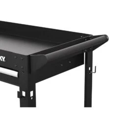 Husky 36 In. 1-Drawer 2-Tray Black All-Terrain Rolling Utility Cart -Husky Tools Shop textured black husky tool carts houtdoorcart 31 1000