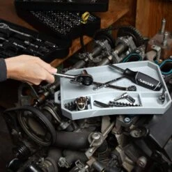 Husky 11.25 In. X 7.5 In. Silicone Tool Holder Mat -Husky Tools Shop tool storage accessories hstmat c3 1000