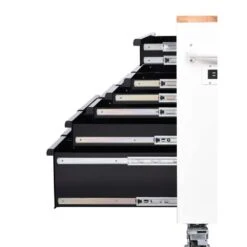 Husky Limited Edition 61 In. W X 23 In. D 11-Drawer White Mobile Workbench Cabinet With Solid Wood Top 15 Husky Limited Edition 61 In. W X 23 In. D 11-Drawer White Mobile Workbench Cabinet With Solid Wood Top -Husky Tools Shop white mobile workbenches h61mwc11wbb a0 1000