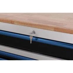 Husky Limited Edition 61 In. W X 23 In. D 11-Drawer White Mobile Workbench Cabinet With Solid Wood Top 21 Husky Limited Edition 61 In. W X 23 In. D 11-Drawer White Mobile Workbench Cabinet With Solid Wood Top -Husky Tools Shop white mobile workbenches h61mwc11wbb fa 1000